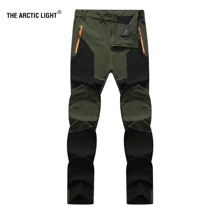 Buy black-army-green Hiking Pants Wear-resistant and Water Splash Prevention Quick Dry UV Proof Elastic hiking trausers