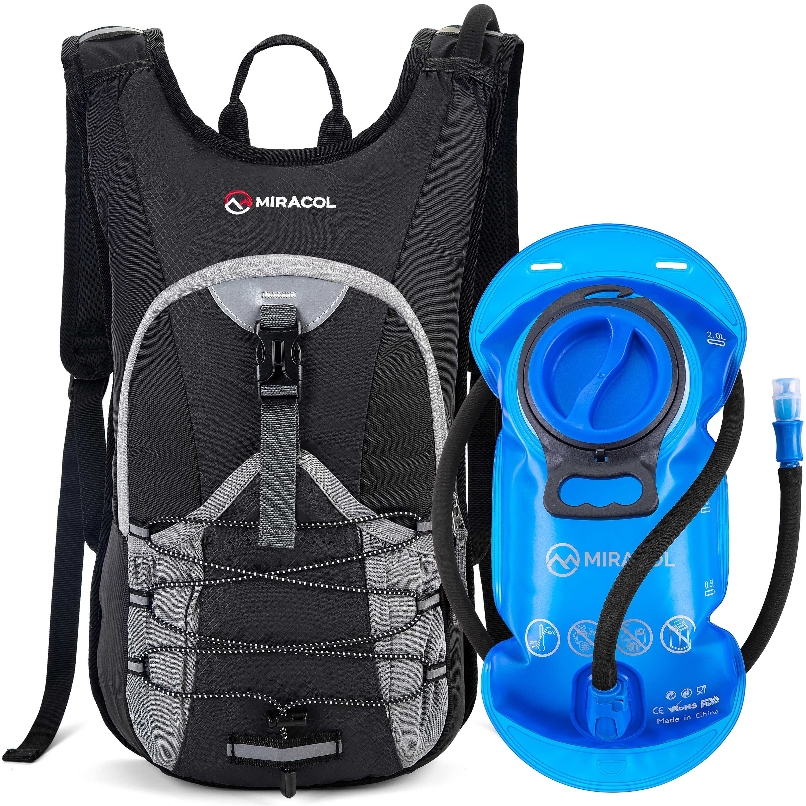 MIRACOL 15L Insulated Hydration Backpack Hydration Pack Lightweigh Hydro Backpack - 0