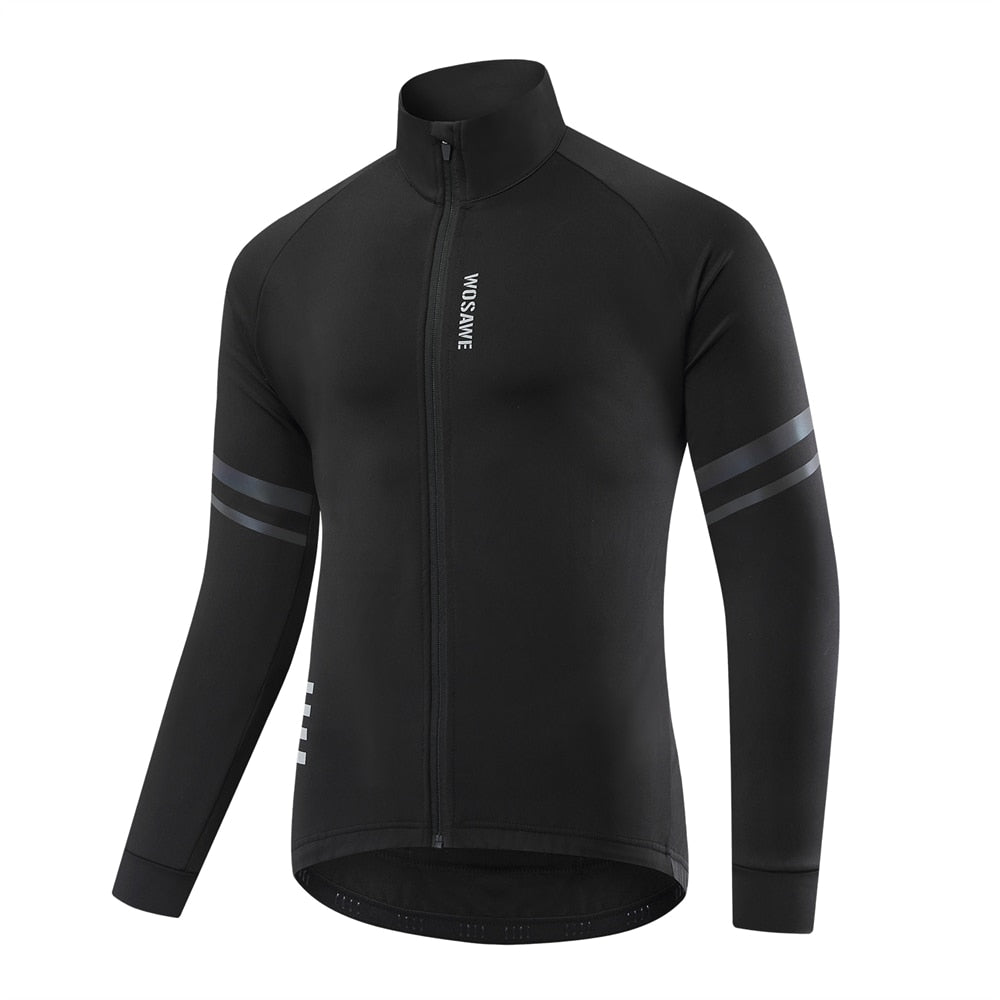 Waterproof Windproof Thermal Fleece Cycling Jacket Bike Jersey