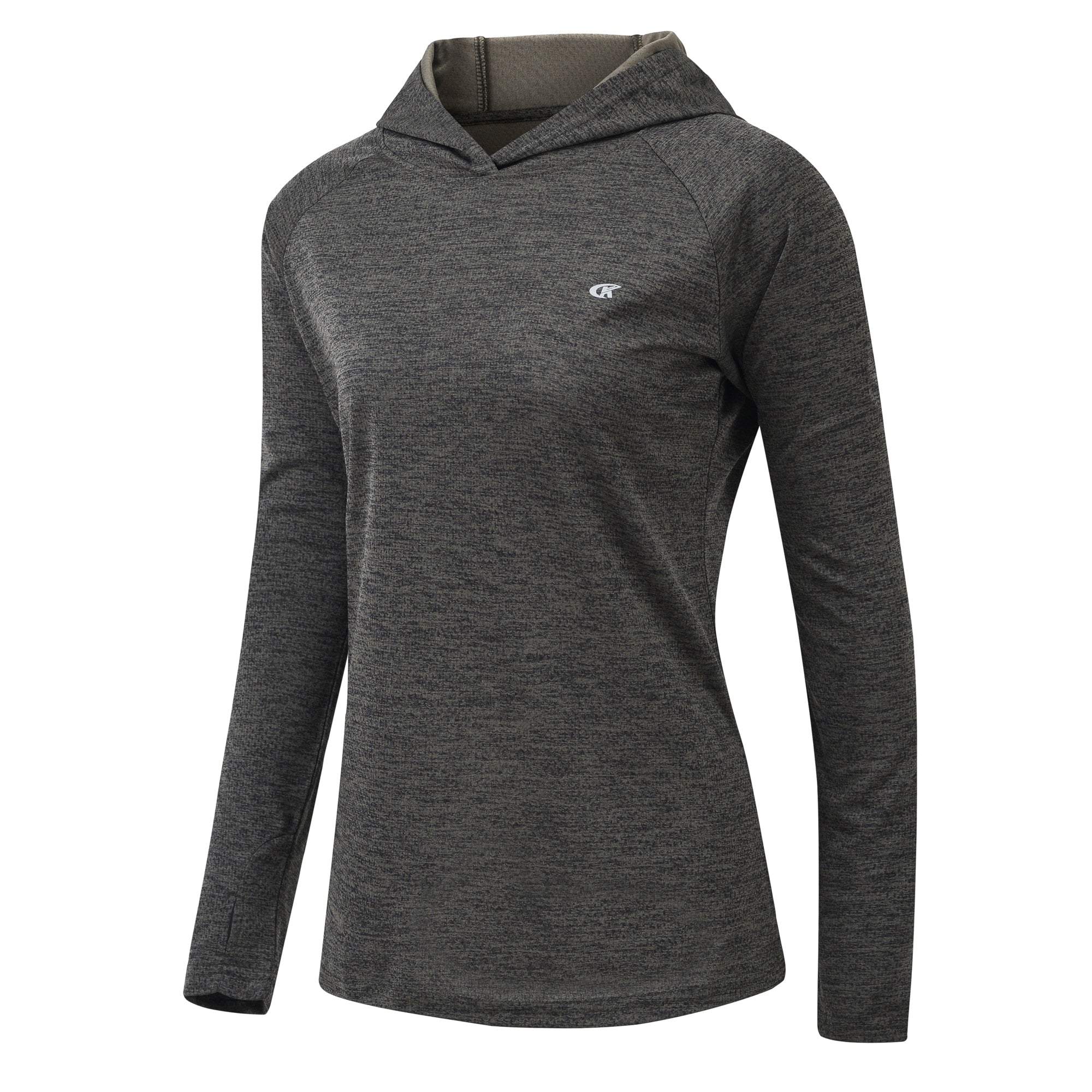 Buy darkgrey Hiking and Running Long Sleeve T-Shirt Rash Guard UPF 50+ Quick Dry Lightweight For women