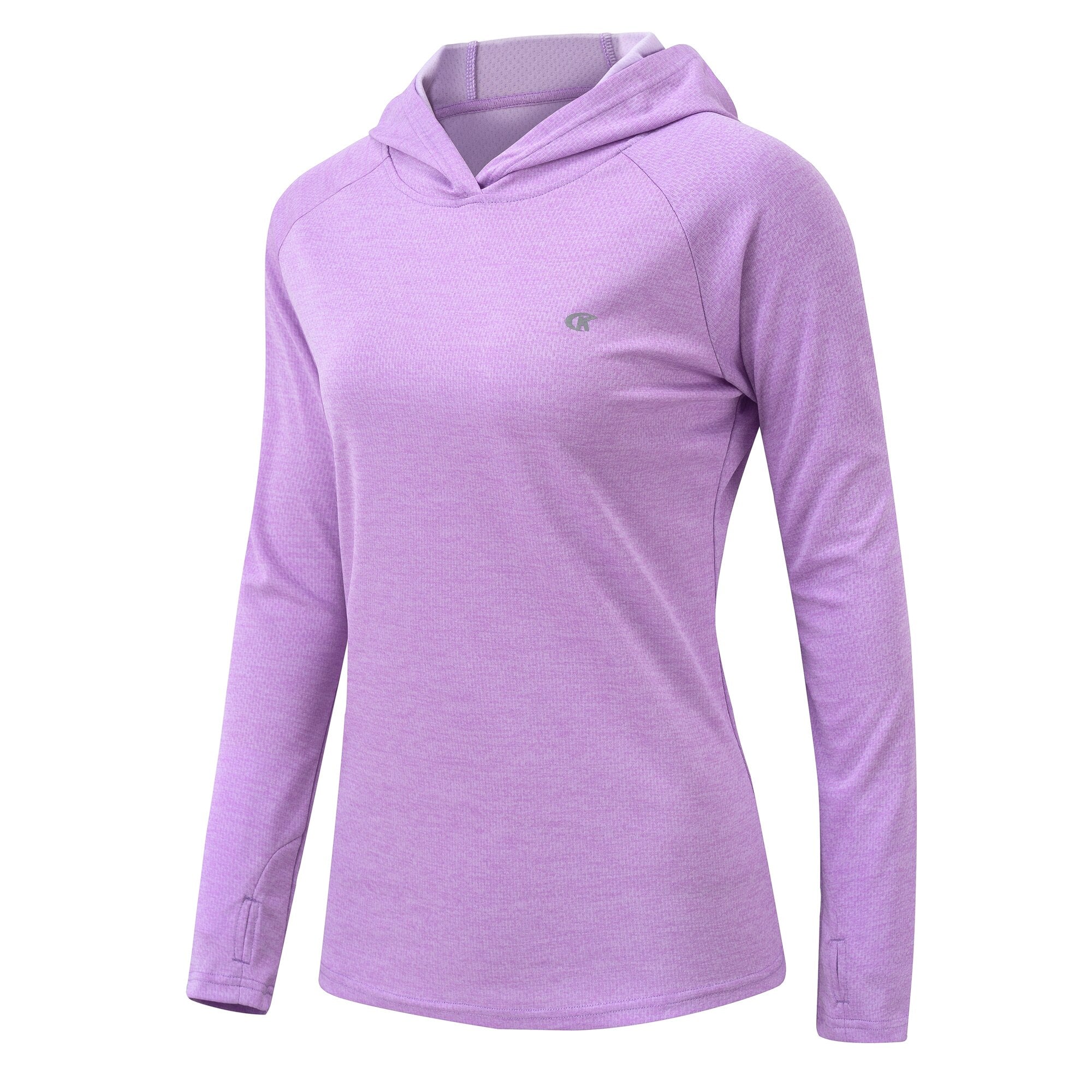 Buy purple Hiking and Running Long Sleeve T-Shirt Rash Guard UPF 50+ Quick Dry Lightweight For women