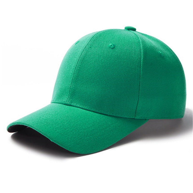 Buy light-green Plain and Mesh  Adjustable Snapback Baseball Cap