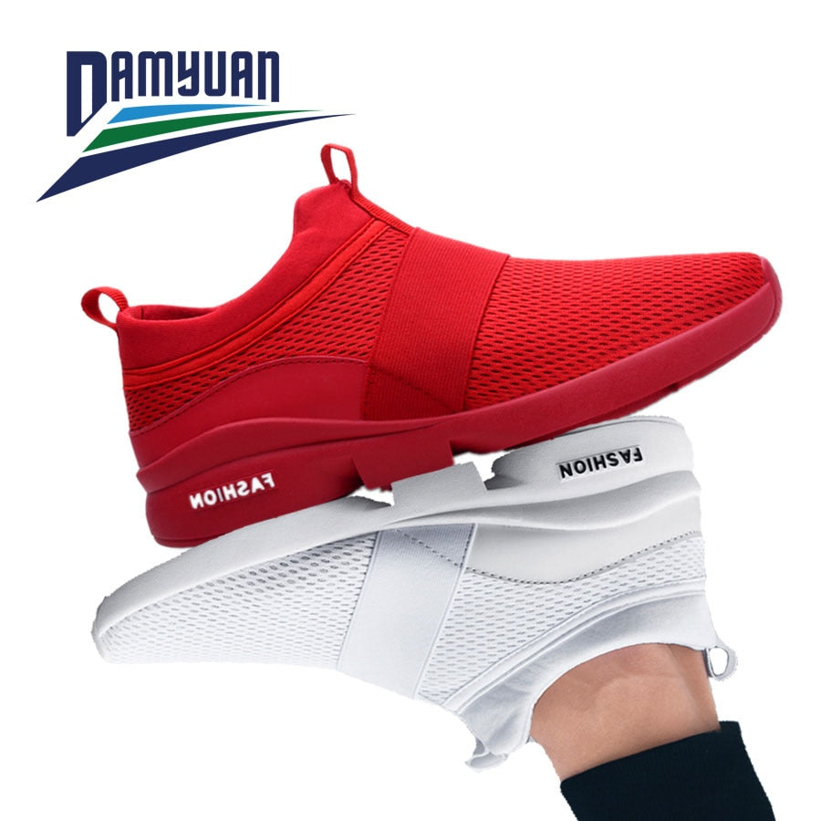 Damyuan Men & Women Flyweather Comfortable Breathable Light Mesh Jogging Shoes - 0