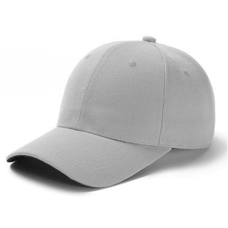 Buy light-grey Plain and Mesh  Adjustable Snapback Baseball Cap