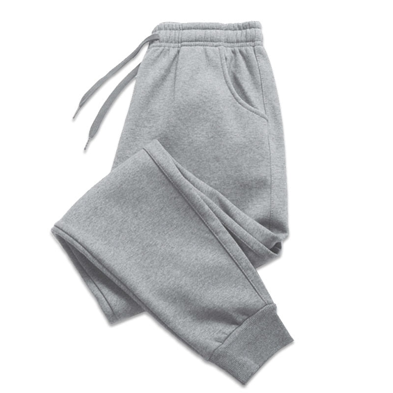 Men Women Long Pants Autumn and Winter Mens Casual Fleece Sweatpants Soft Sports Pants Jogging Pants 5 Colors - 0