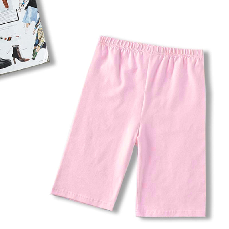 Buy pink Thin Fitness &amp; Casual High Waist Slim Knee-Length Shorts for Women