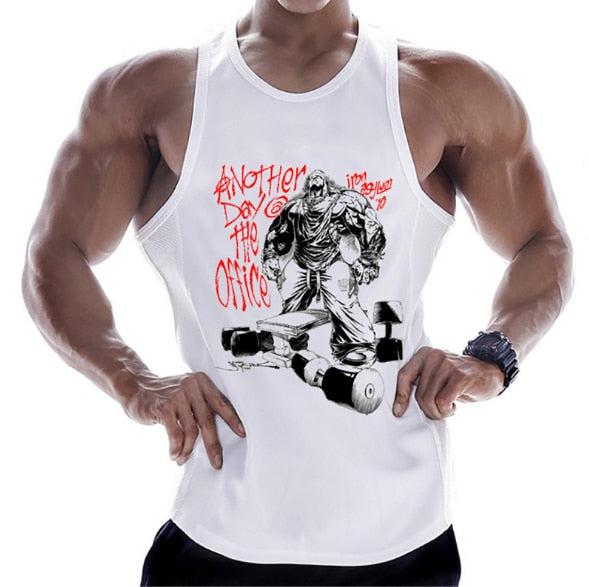 Buy 8 Bodybuilding tank-top for men of various designs. sleeveless singlet for men