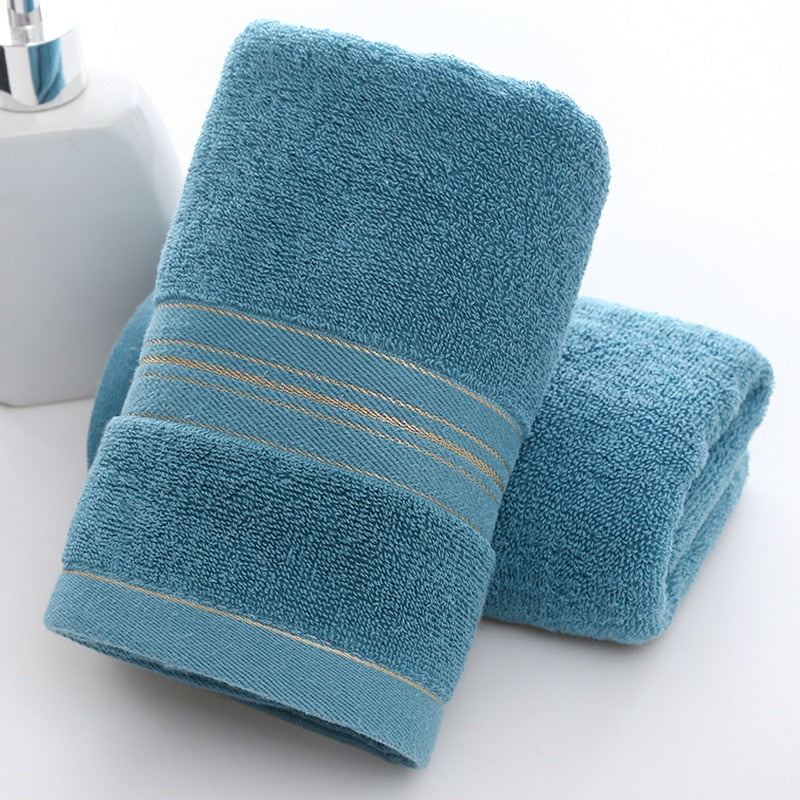 British Style Simple Solid Colour Plain Pattern Man Washcloth Towel - 0
