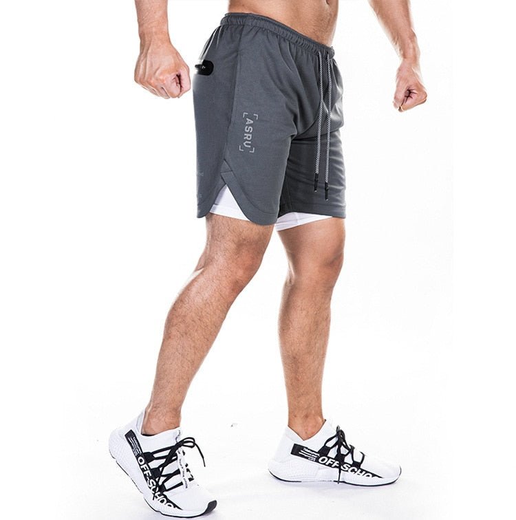 Buy dark-gray Quick Dry two - part Shorts for Men with inside pocket