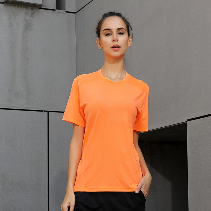 Buy orange Quick Dry Yoga &amp; Running Tee for Women