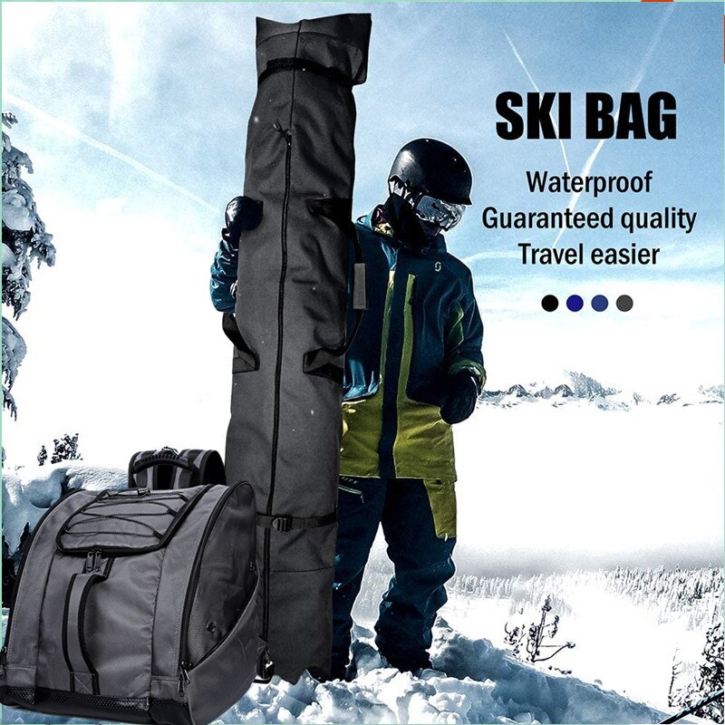 Buy set-01 SoarOwl Snowboard Bag Large Capacity Ski Backpack Waterproof Ski Boots Outdoor Winter Ski Equipment Storage Bag Unisex backpack