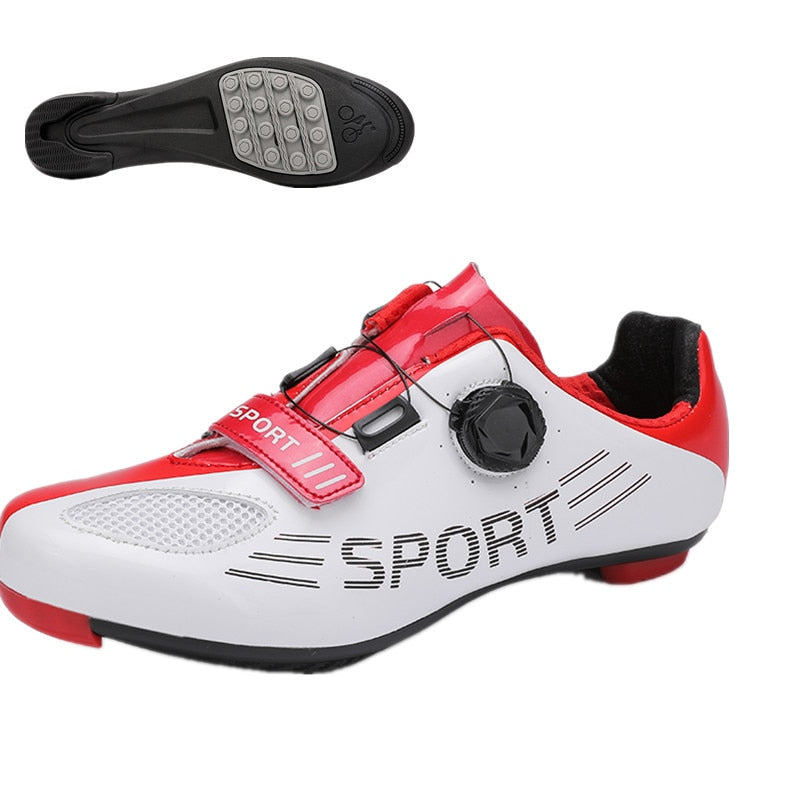 Buy red-rubber Women Cycling shoes for Racing or Mountain Biking