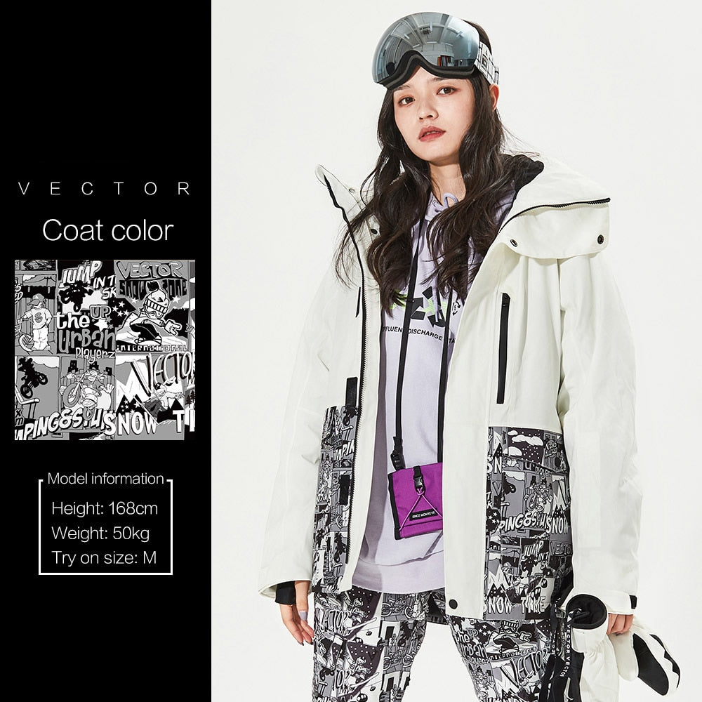 Buy coat-1 VECTOR  Ski Jacket or Pants set Warm Windproof Waterproof  Snowboard Ski Coat Trousers
