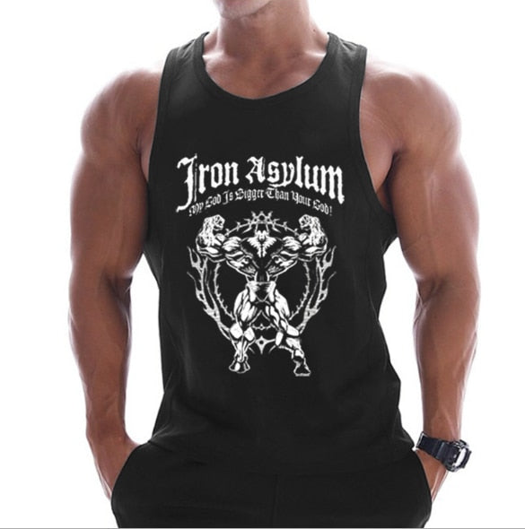 Buy 5 Bodybuilding tank-top for men of various designs. sleeveless singlet for men
