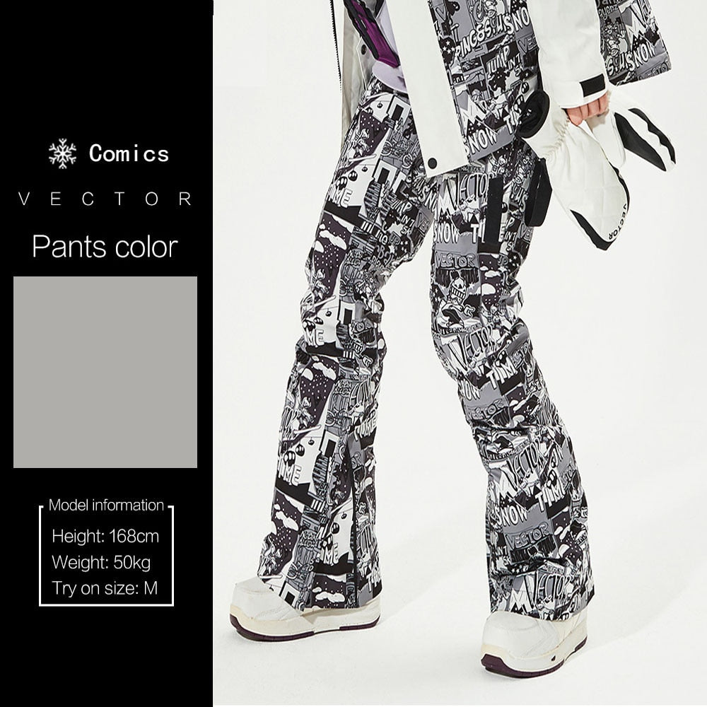 Buy pants-1 VECTOR  Ski Jacket or Pants set Warm Windproof Waterproof  Snowboard Ski Coat Trousers