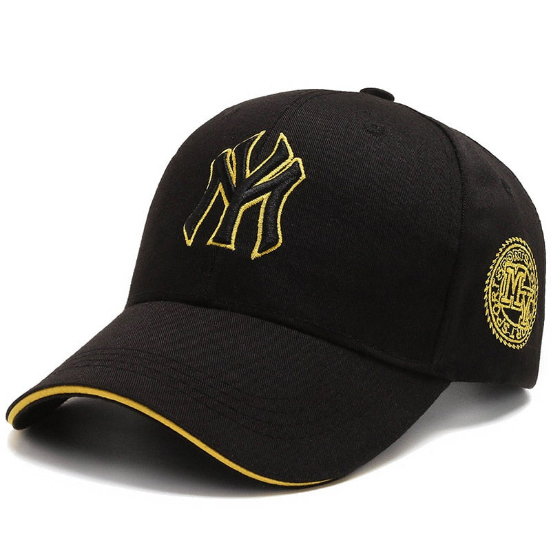Buy my-black-gold Letters Embroidery Snapback Baseball Caps