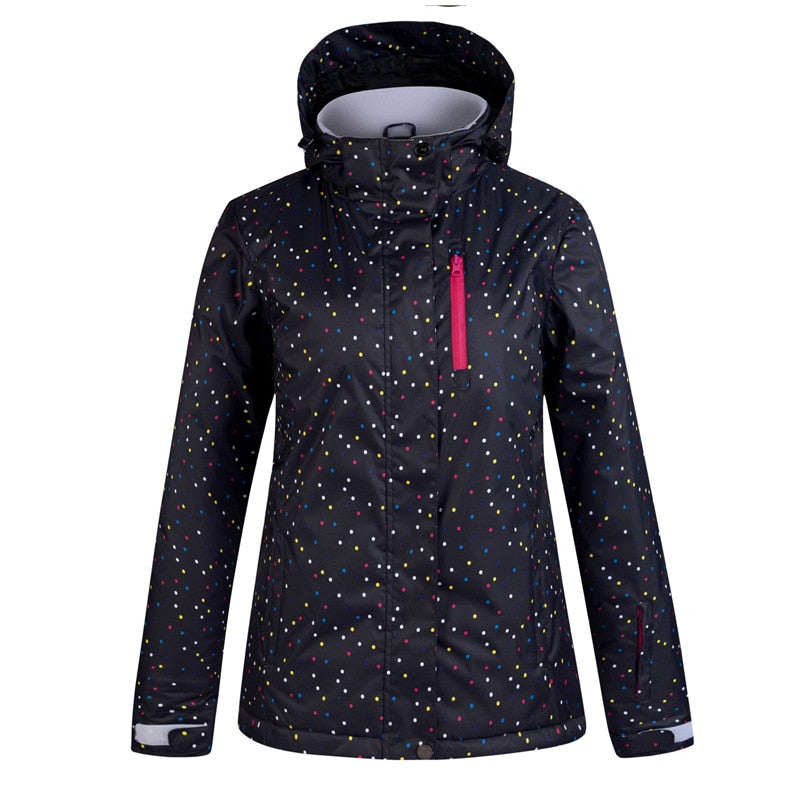 Buy black-jacket Thermal Ski Jacket &amp; Pants Set Windproof Waterproof Snowboarding Jacket or set for women