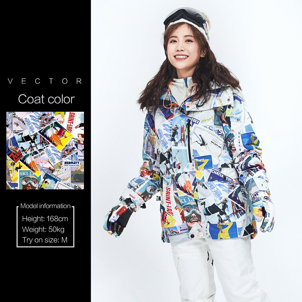VECTOR  Ski Jacket or Pants set Warm Windproof Waterproof  Snowboard Ski Coat Trousers jacket