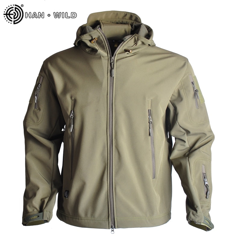 Buy army-green-jacket Waterproof Windbreaker Tactical Jacket &amp; pants set for Men