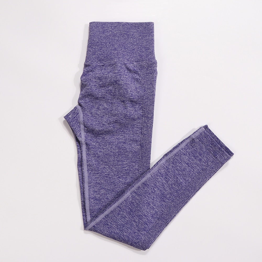 Buy purple-long-pants High Waist Seamless Push Up Yoga Leggings for Women