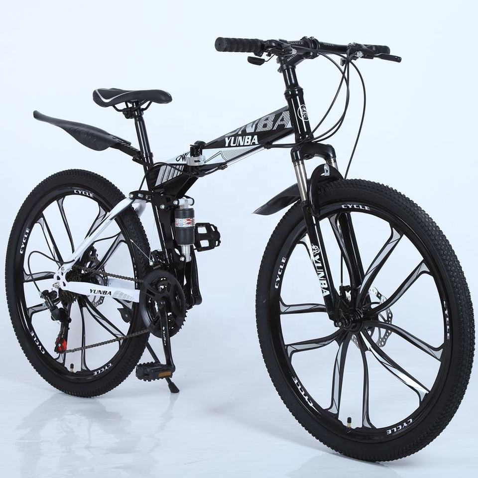 Buy black 26 Inch Mountain Folding Bike of  21 or 24 Speeds