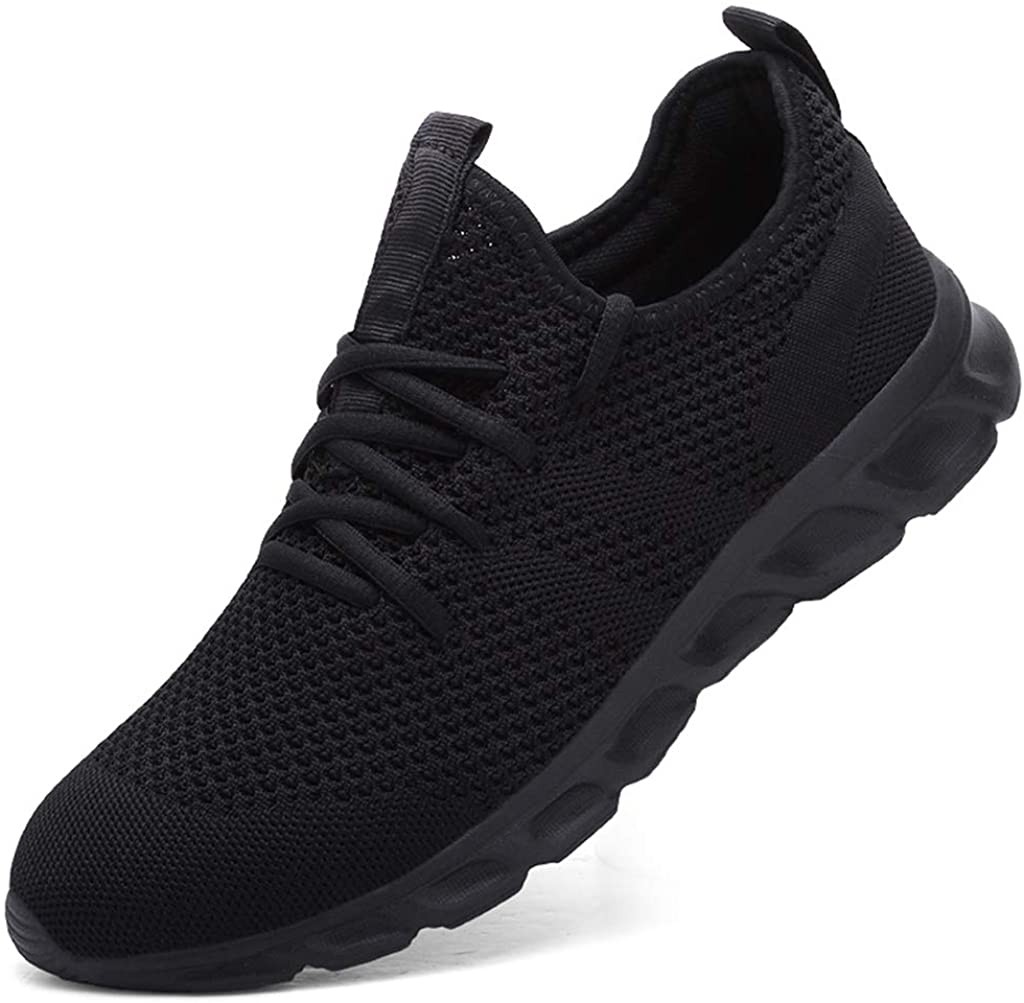 Buy black 2022 Trend men&amp;#39;s casual shoes light sneaker white large size outdoor breathable mesh fashion sports black running tennis shoes