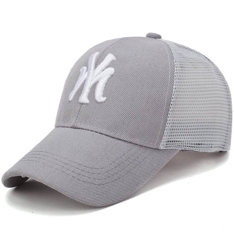 Buy grey Letters Embroidery Snapback Baseball Caps