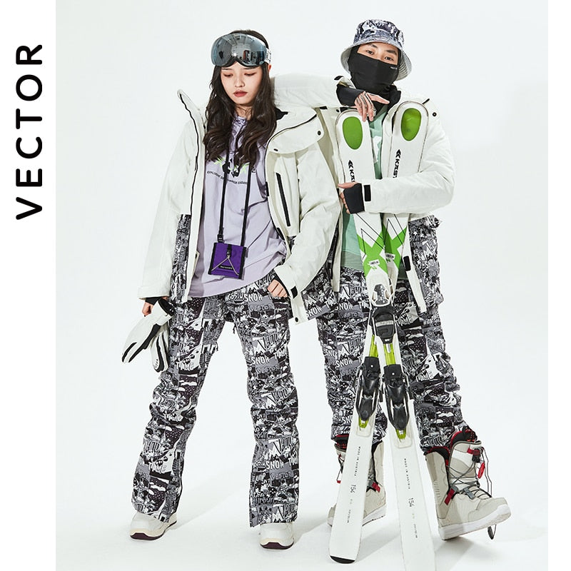 VECTOR  Ski Jacket or Pants set Warm Windproof Waterproof  Snowboard Ski Coat Trousers