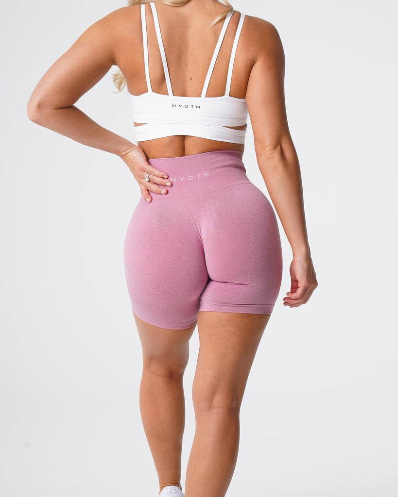 Buy pastel-pink Seamless Breathable Hip-lifting Pro Shorts for Woman