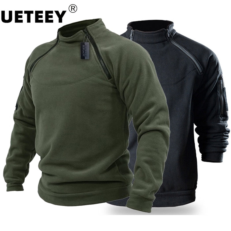 US SWAT Mens Tactical Outdoor Polar Fleece Jacket Hunting Clothes Warm formyworkout