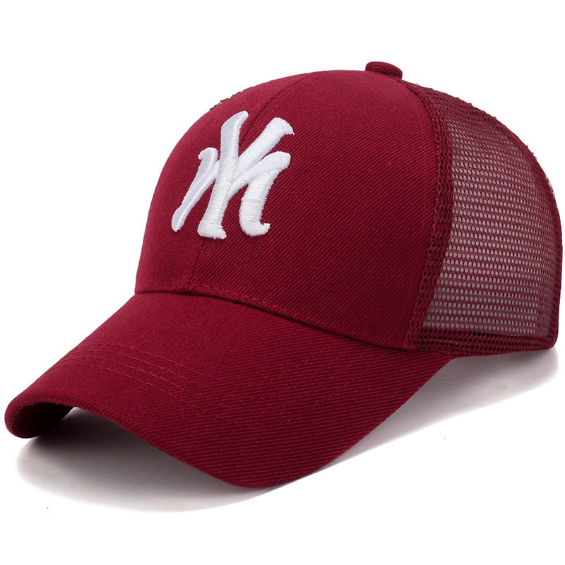 Buy red Letters Embroidery Snapback Baseball Caps