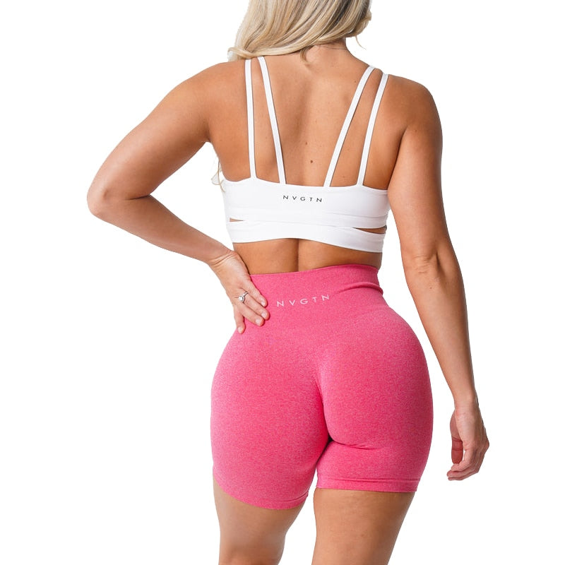 Buy hot-pink Seamless Breathable Hip-lifting Pro Shorts for Woman
