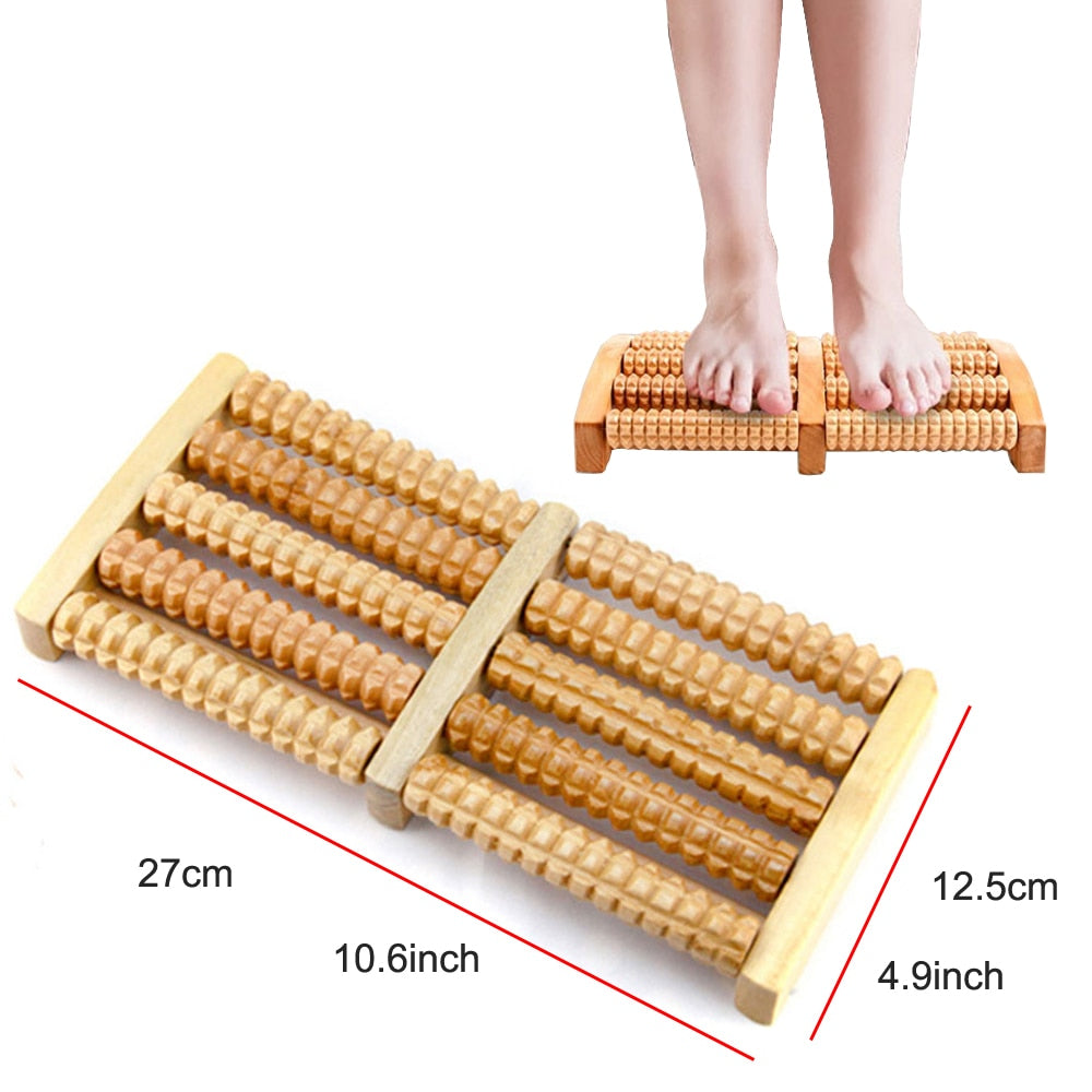 Buy type-6 BYEPAIN Wooden Exercise Roller Trigger Point Muscle Massager