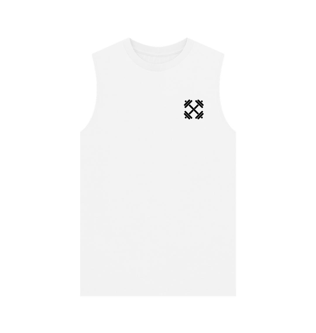 White Weights Skull Gym Vest