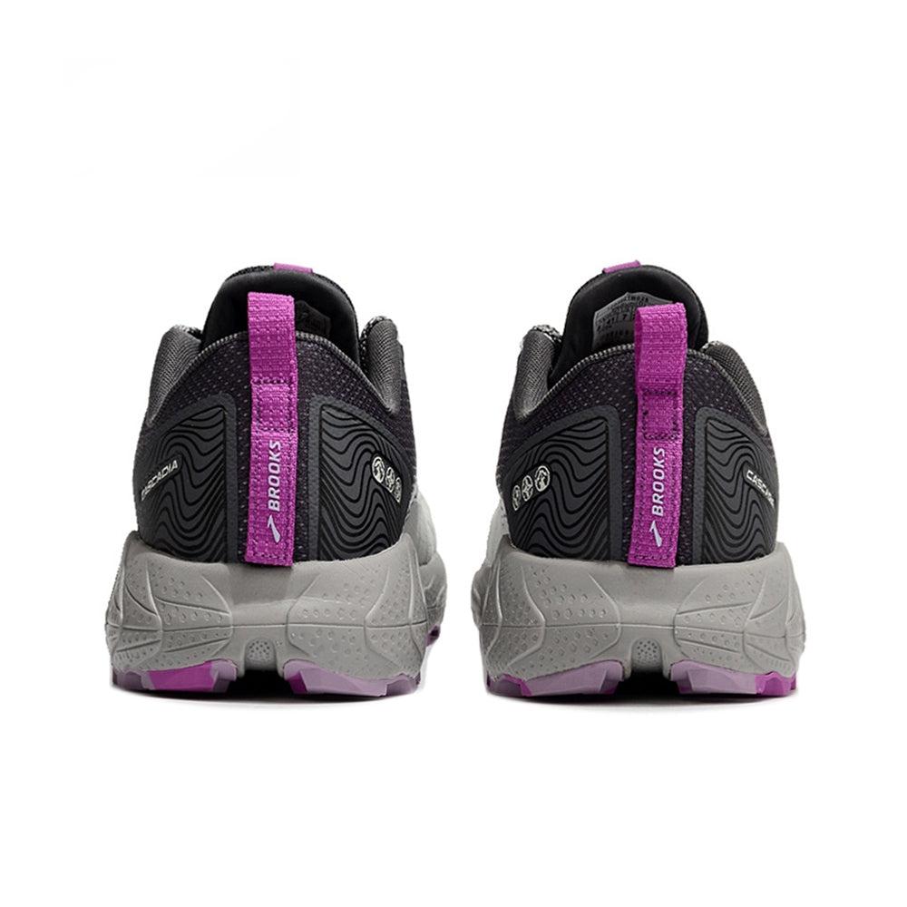 Brooks Cascadia Running Silver Purple Trail Running Trainers formyworkout