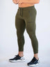 Skinny fit Joggers for Men Athletic Sweatpants Gym Workout Slim Fit jogging pants with Pockets for Men green side