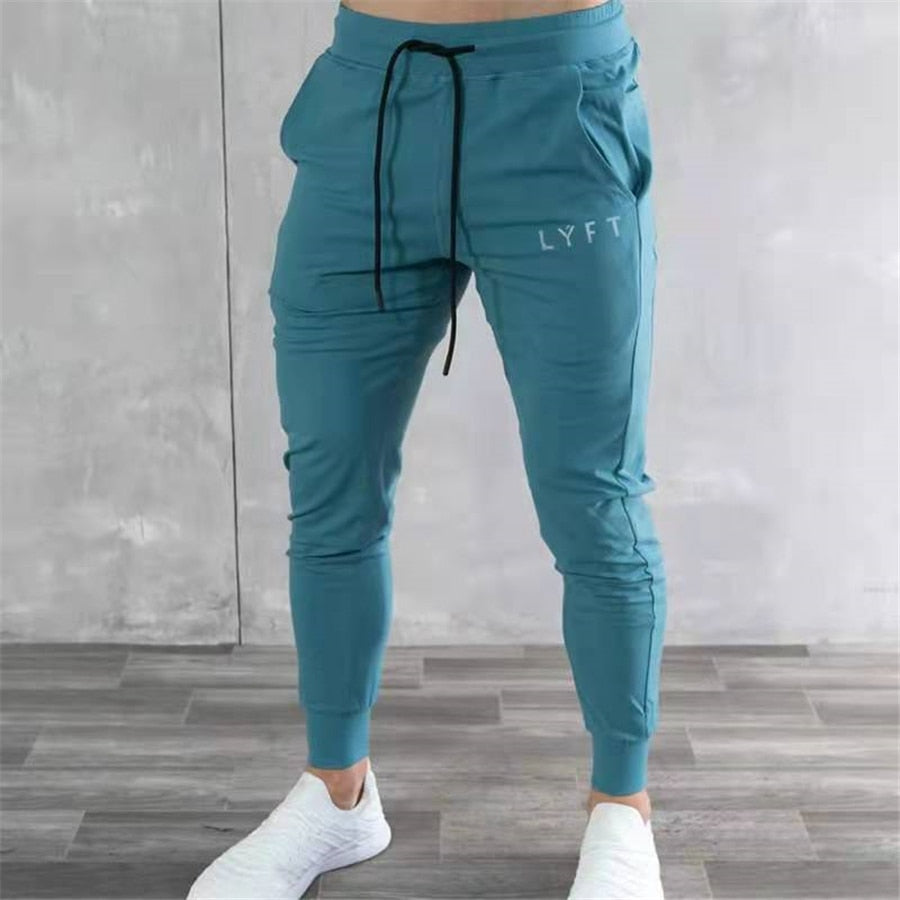 Tight Fit Jogging Pants for Men Running and Gym Cotton Gym joggers
