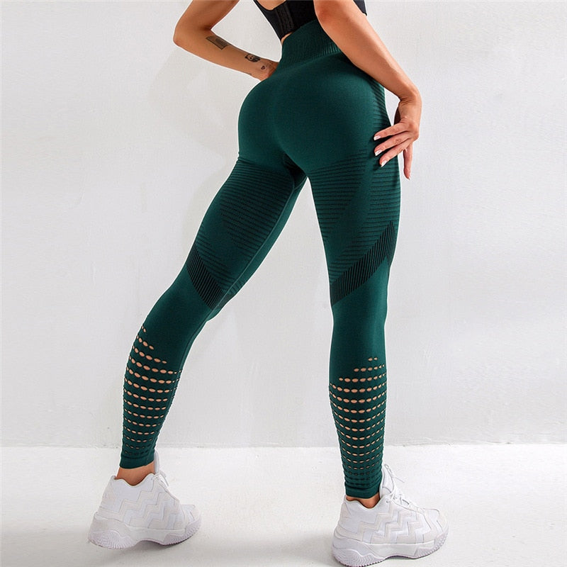 Acheter seamless-green High Waist Seamless Leggings For Women Fitness Push Leggings Pants