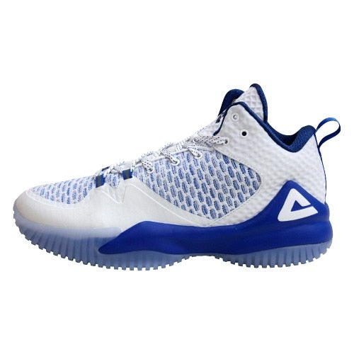 Buy white-color-blue PEAK Lou Williams Basketball Shoes Non-Skid trainers for Men and Women