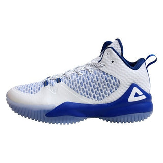 Buy white-color-blue PEAK Basketball Shoes Lou Williams Non-slip Basketball Trainers