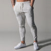 Skinny Fit Fitness Jogging Pants for Men Casual Pencil Pants Pure Cotton foot zipper leggings for men white pockets