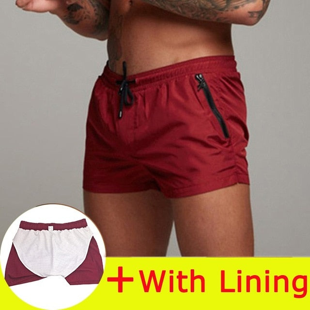 Acheter wine-red-lining Lining Swimming shorts for Men