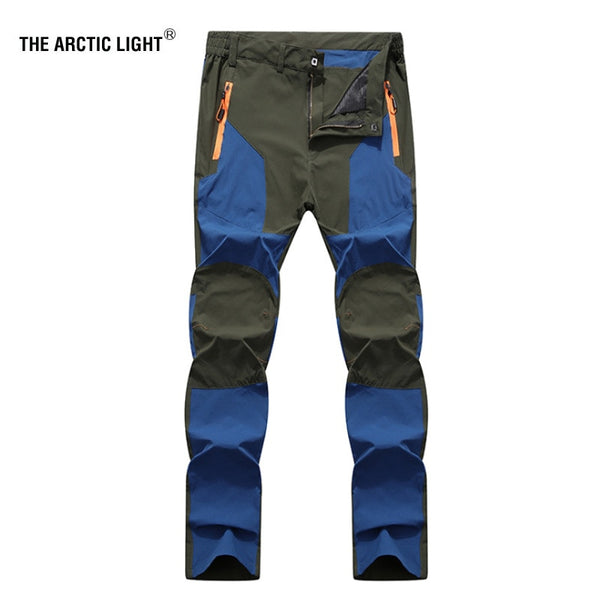 Hiking Pants Wear-resistant and Water Splash Prevention Quick Dry UV Proof Elastic hiking trausers blue