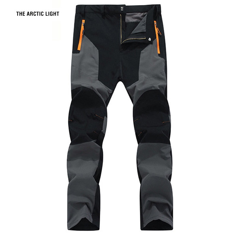 Acheter gray-black Hiking Pants Wear-resistant and Water Splash Prevention Quick Dry UV Proof Elastic hiking trausers