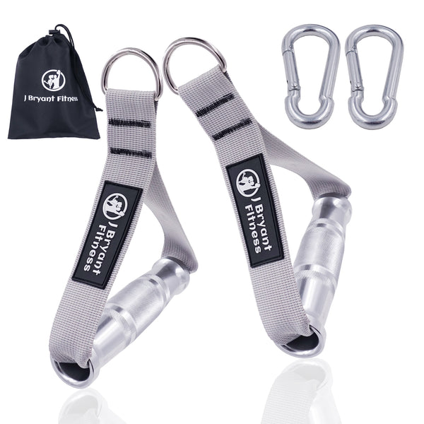 D-Ring Metal Gym Handles Workout Heavy Duty Cable Machine Handle with Hook for Home Resistance Bands Fitness Accessories