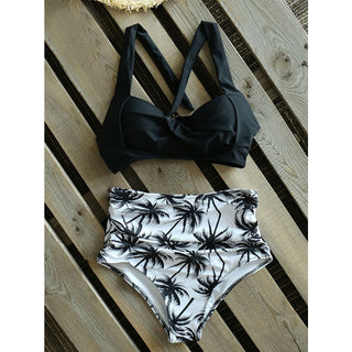 Halter High Waist Swimwear Bikini Set