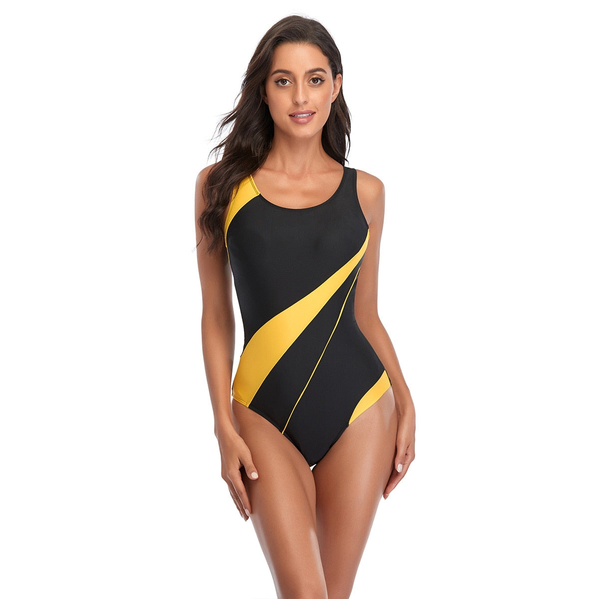 Plus size sports swimming costume on sale