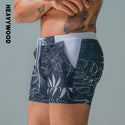 Heavywood Beach Swimming Trunks with Drawstring and Elastic Waist