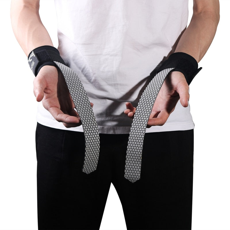 SKDK anti slip Wrist Straps for Weightlifting Gym Wristband with wrist padding