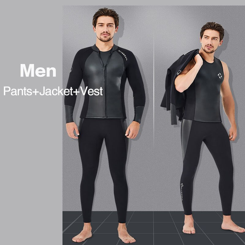 Comprar men-3-piece Premium Wetsuit 2MM Neoprene Top / Jacket for Scuba Diving, Snorkelling or Kite Surfing  for Men and Women